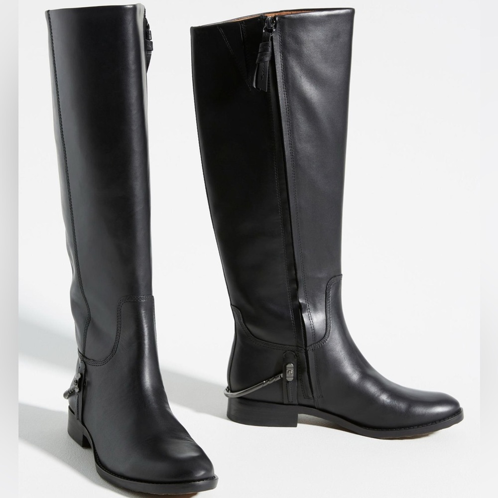 Anthropologie Sarto Lindy Tall Riding Boots, Black, Size 8M, NIB
